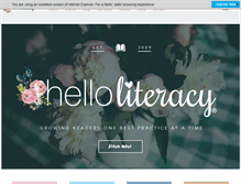 Tablet Screenshot of helloliteracy.com